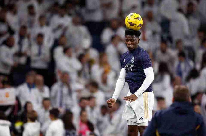 Tchouameni's late header wins Real Madrid 2-1 over Las Palmas and takes first place